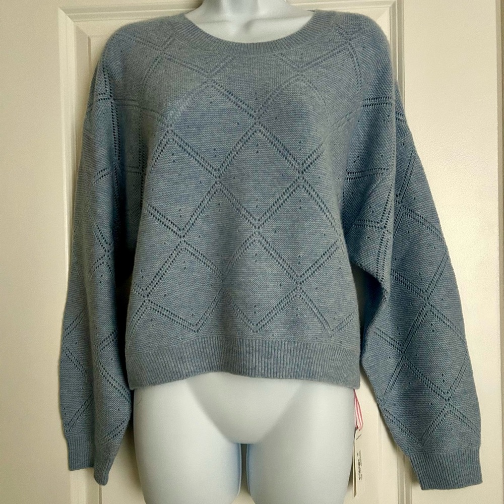 NWT Vineyard Vines Women’s Pointelle Cashmere Sweater Size Small - Picture 4 of 8